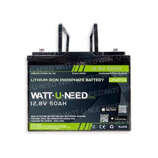 Batterie lithium Wattuneed 12.8V 50Ah  