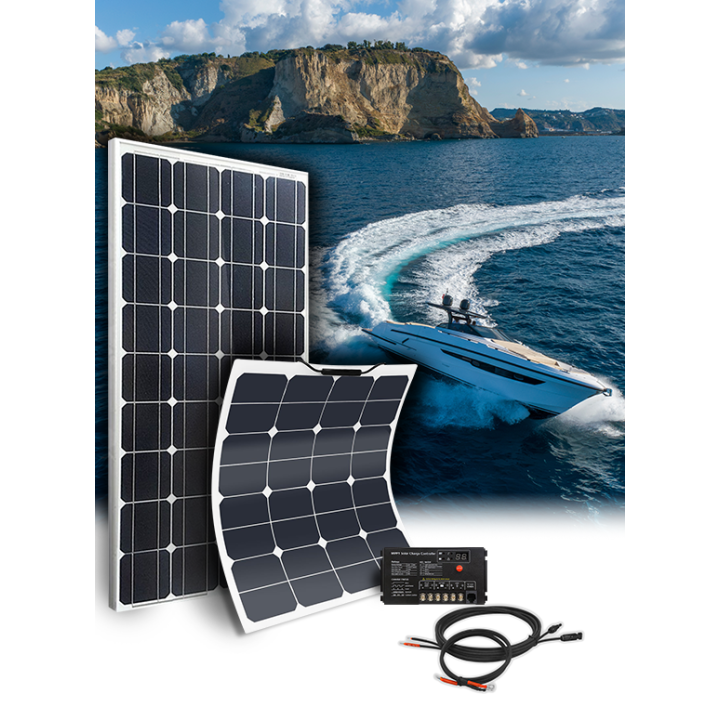 Kit solaire camping-car & bateau TAILLE S - 12V - configurable