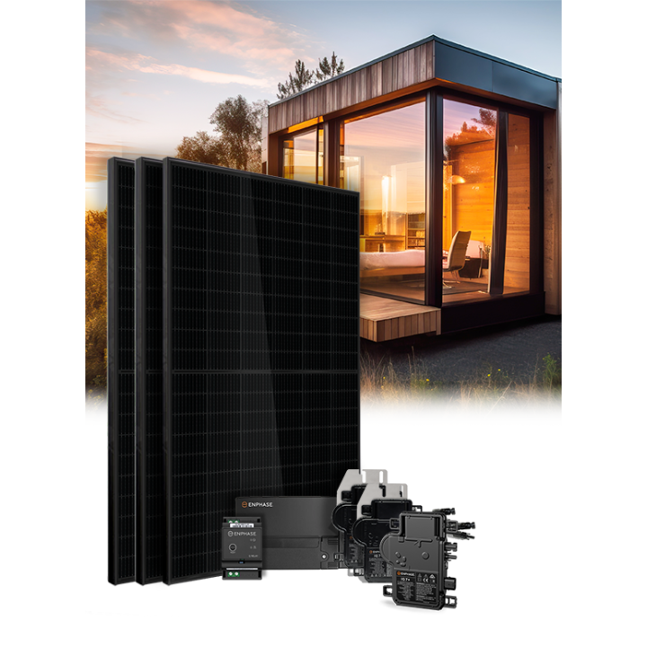 Kit 3 enphase zelfverbruikende injectiepanelen zonder opslag