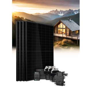 Kit 4 enphase self-consumption-reinjection panels without storage