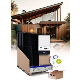 Kit autoconsommation 4 panneaux 3kVA 24V avec stockage plomb/gel