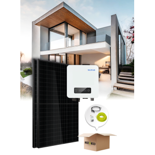 Kit van 2 zelfverbruikende/injectiepanelen 1100W Sofar zonder opslag