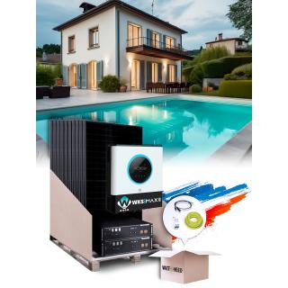 Kit autoconsommation 18 panneaux 10 kW avec stockage et installation en France