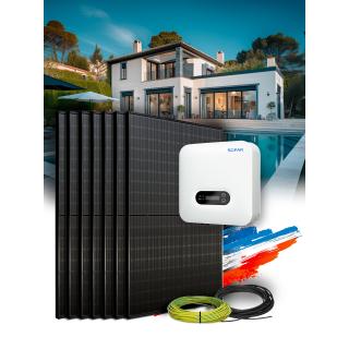Kit autoconsommation 12 panneaux 5 kW avec installation en France