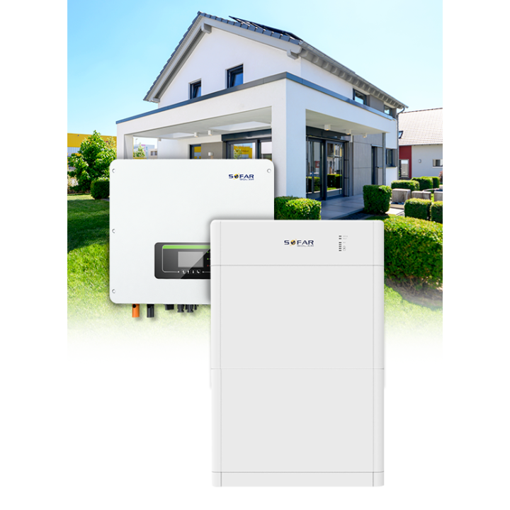 Sofar Solar 10 kVA three-phase inverter pack - HYD-KTL-3PH and 10kWh high-voltage battery