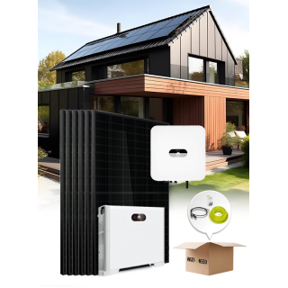 10-panel Huawei hybrid 3kVa self-consumption / re-injection kit with lithium storage