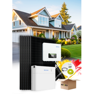 18-pans 8 kVa zelfverbruik/rejectiepakket met opslag en installatie in België