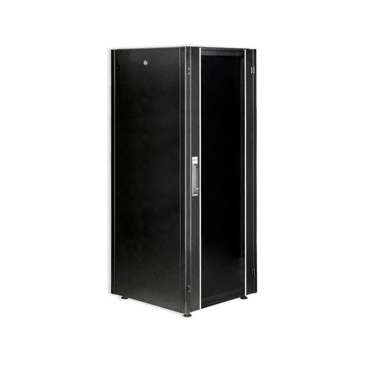 Armoire Rack 19'' 32U pour pylontech porte noire et verre trempé
