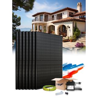 Kit de autoconsumo Solenso de 18 paneles con instalación en Francia