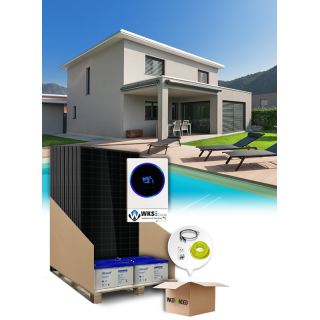 9-paneel 5kVA zelfverbruikset met opslag