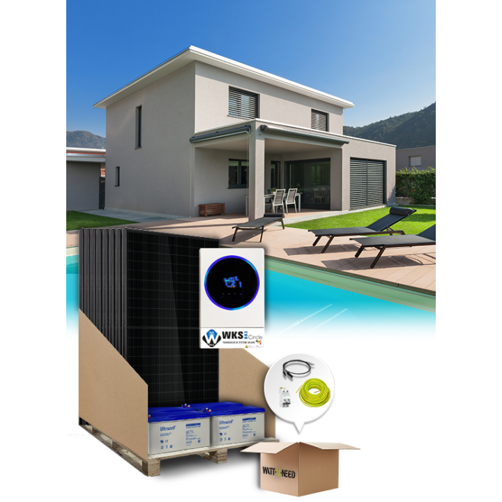 9-panel 5kVA self-consumption kit with storage