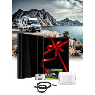 Stand alone kit 600Wp - 12V100Ah Li - 1000W