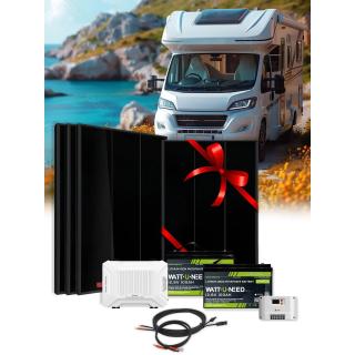 Stand alone kit 600Wp - 12V100Ah Li - 1000W