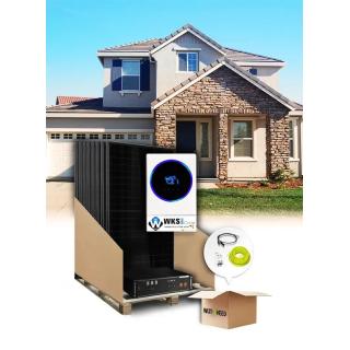 Kit autoconsommation 9 panneaux 5,6kVA lithium