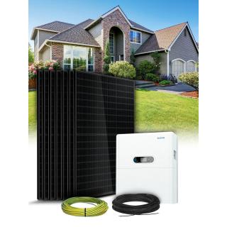 8-panel self-consumption / re-injection kit Sofar hybrid 3kVa with lithium storage