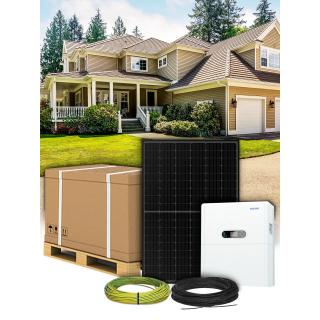 Self-consumption kit 20 panels 6kVA with lithium storage