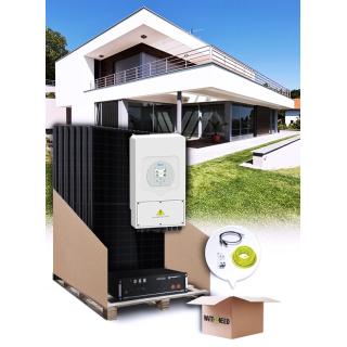 12-panel 5 kVA self-consumption kit with lithium storage