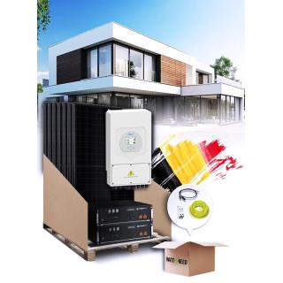 Kit autoconsommation 25 panneaux 10 kVA avec stockage et installation en Belgique