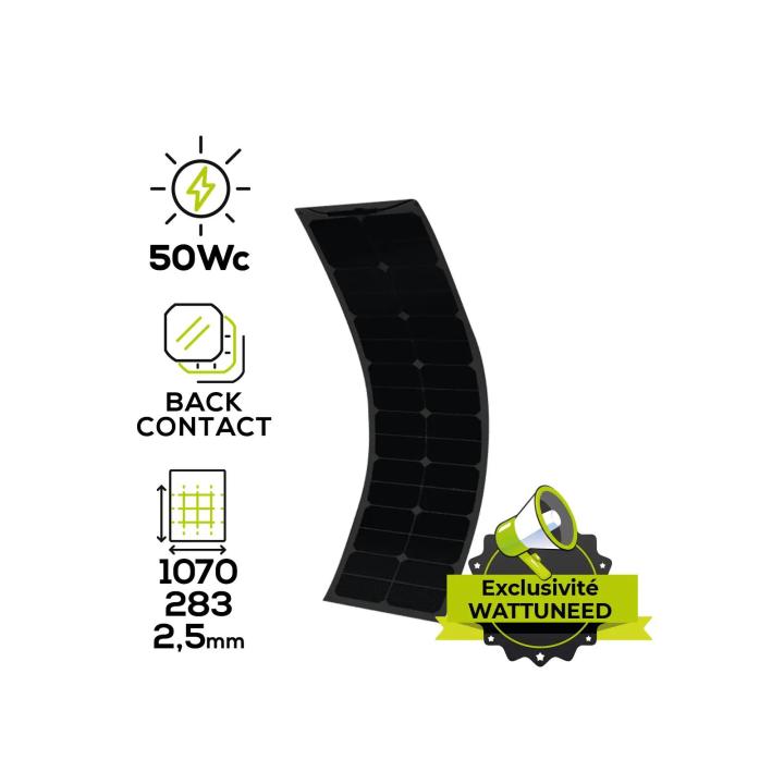 Solar panel 12V MX FLEX XTD PROTECT 50Wc Full Black