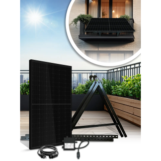 Kit Solar Balcón 450W Plug & Play - panel Leapton + microinversor Solenso