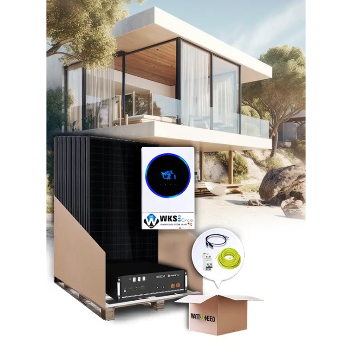 Stand-alone fotovoltaïsche kit klasse 1 - Wattuneed | 10 panelen + batterij