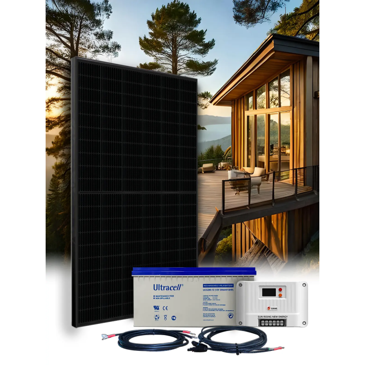 Kit 1 panneau autoconsommation 12V avec stockage